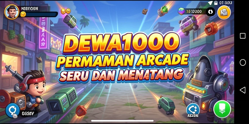 Tangkapan layar dari gameplay seru DEWA1000.