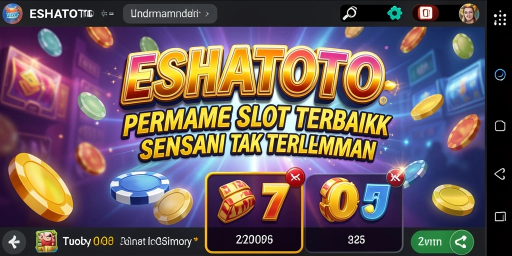 Screenshot gameplay ESHATOTO yang menampilkan keseruan bermain Slot.