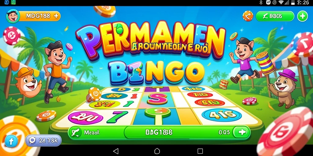 Tampilan gameplay Bingo yang seru dan interaktif.