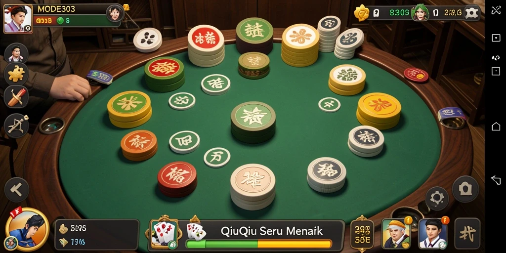 Tampilan gameplay QiuQiu yang seru dan interaktif.