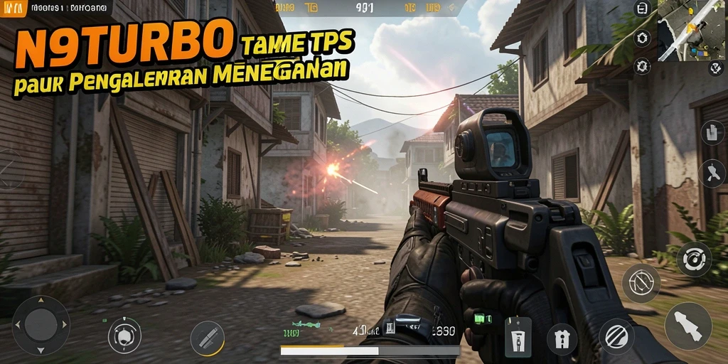 Gameplay mendebarkan dalam N9TURBO dengan aksi nonstop.