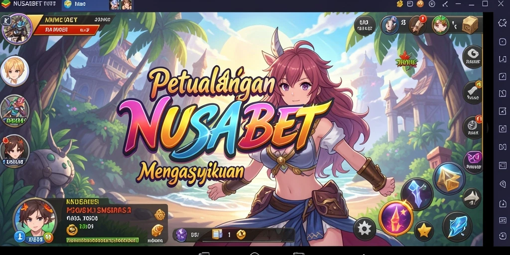 Gameplay seru NUSABET dengan karakter Anime yang dinamis.