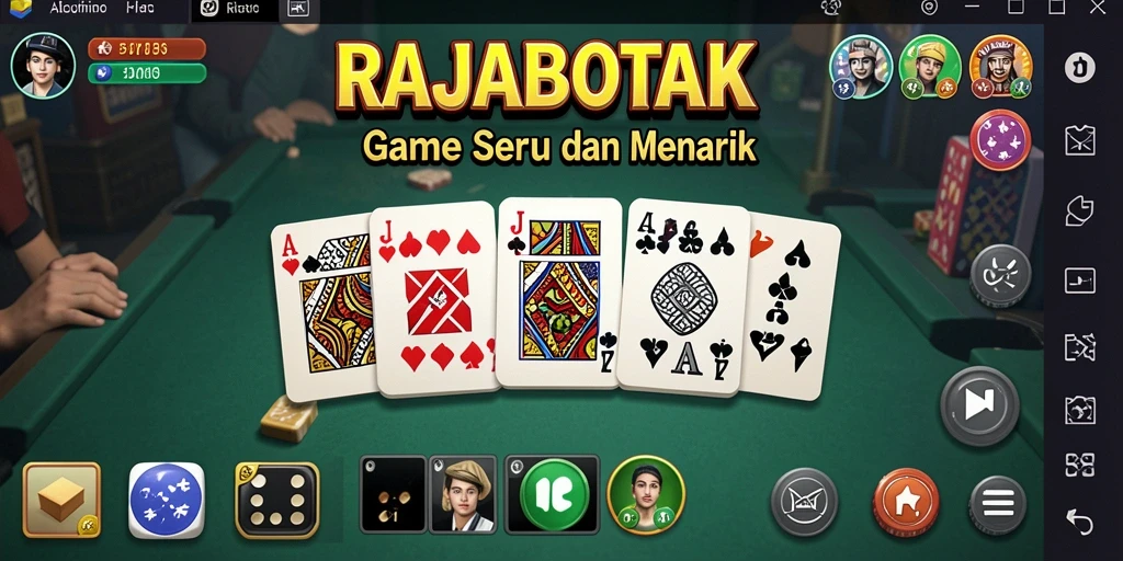 Tampilan gameplay RAJABOTAK yang mengasyikkan dan interaktif.