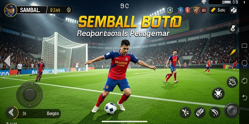 Screenshot gameplay SAMBALTOTO dengan aksi seru di lapangan.