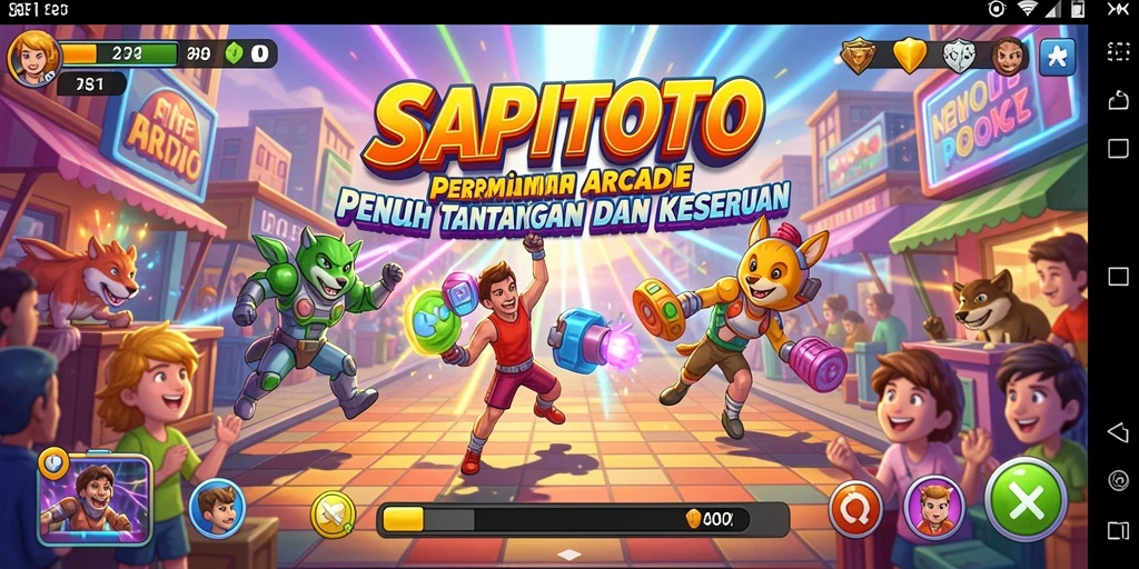 Screenshot utama gameplay SAPITOTO yang penuh aksi dan tantangan.