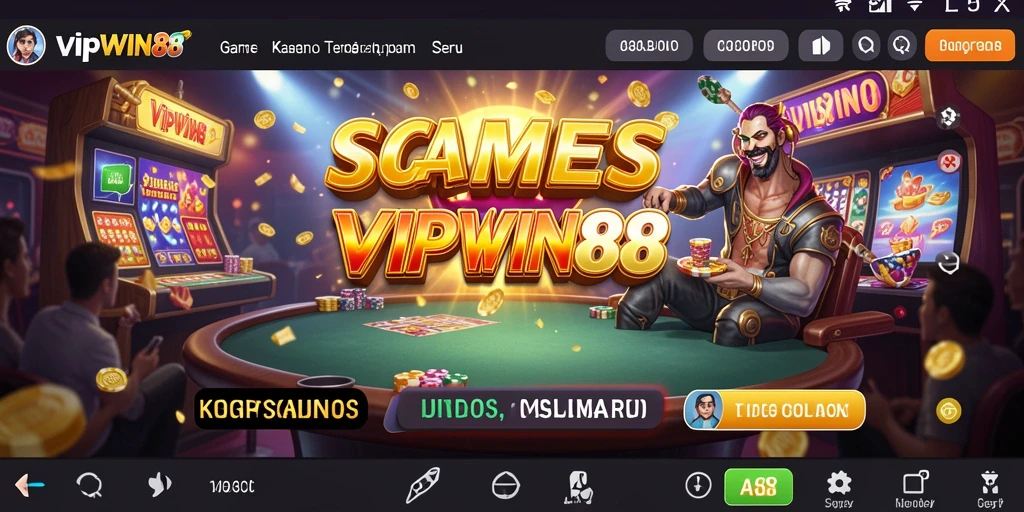 Tampilan menarik gameplay Kasino di VIPWIN88